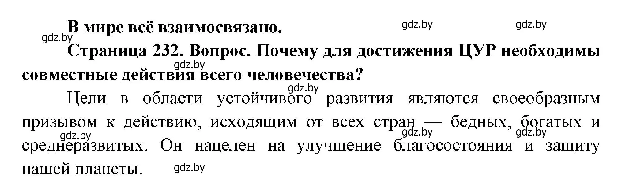 Решение  В мире всё взаимосвязано (страница 232) гдз по географии 11 класс Витченко, Антипова, учебник