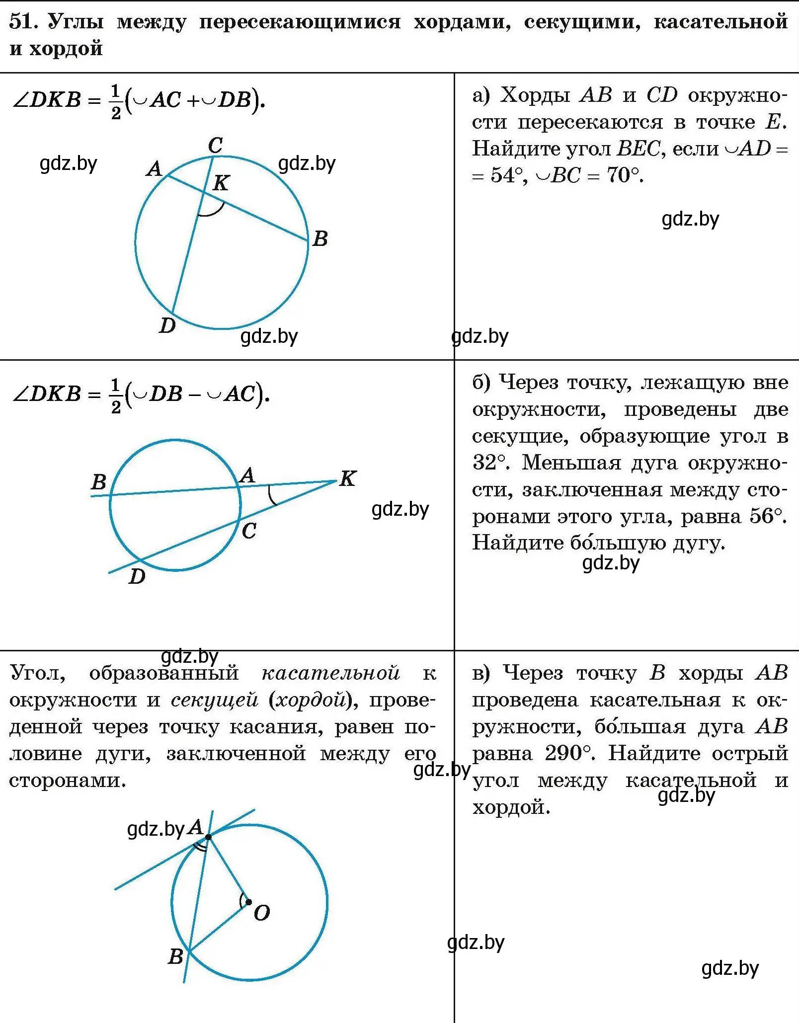 Условие номер 51 (страница 215) гдз по геометрии 7-9 класс Кононов, Адамович, сборник задач