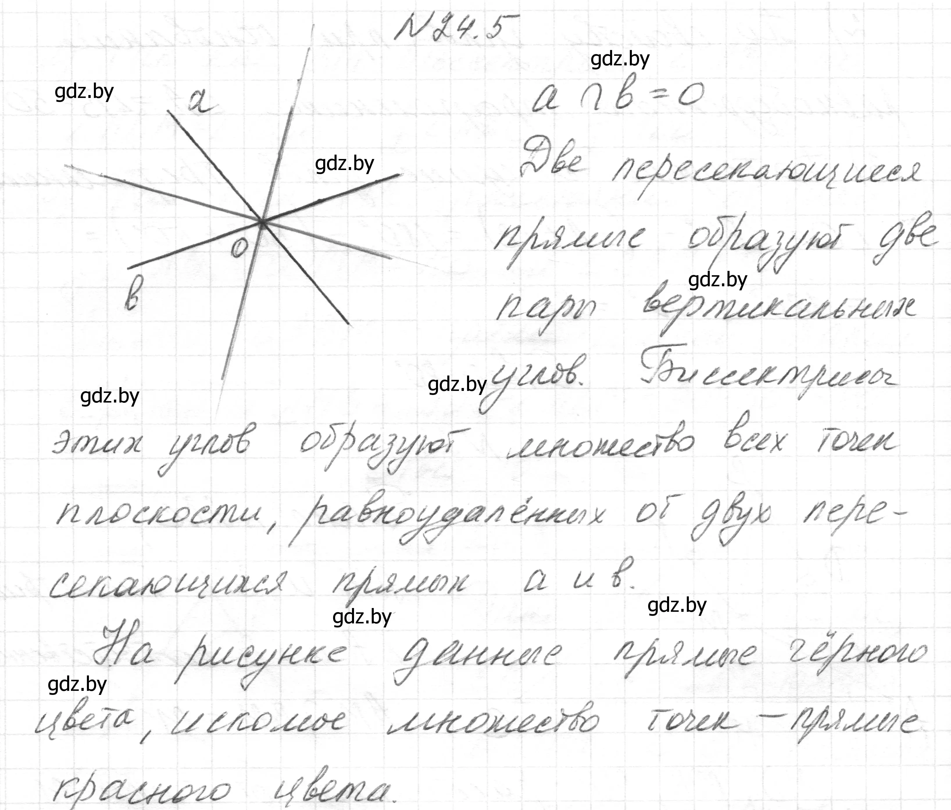 Решение номер 24.5 (страница 49) гдз по геометрии 7-9 класс Кононов, Адамович, сборник задач