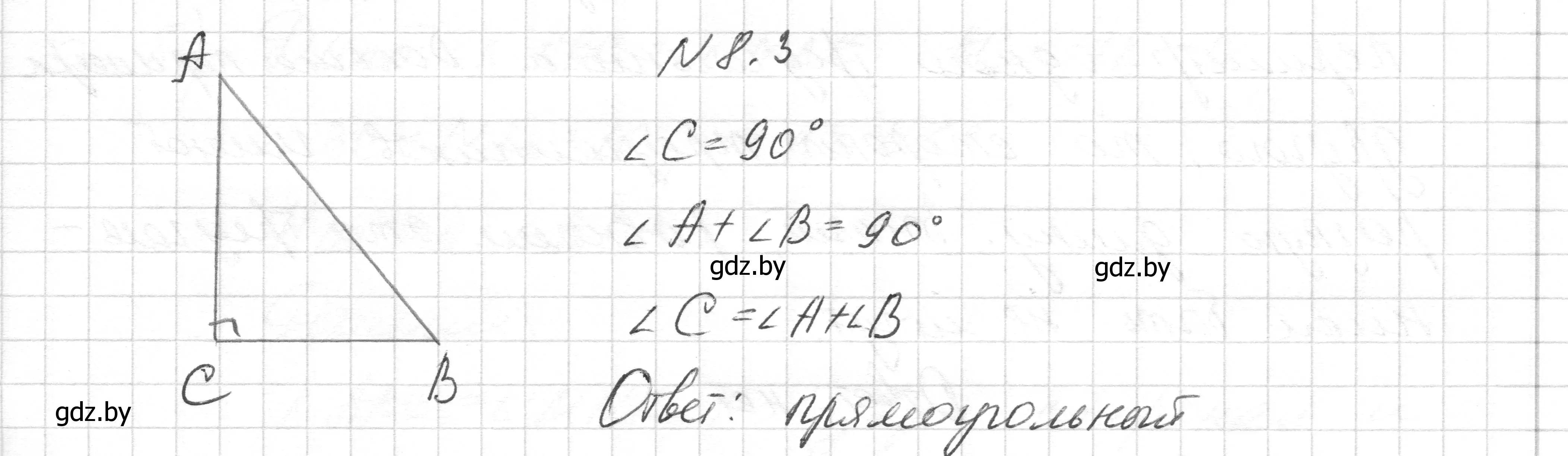 Решение номер 8.3 (страница 20) гдз по геометрии 7-9 класс Кононов, Адамович, сборник задач