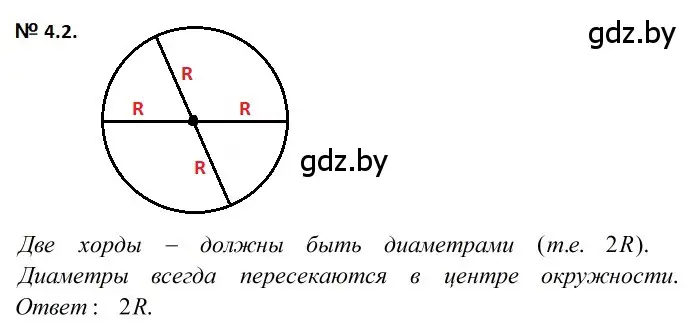 Решение 2. номер 4.2 (страница 12) гдз по геометрии 7-9 класс Кононов, Адамович, сборник задач