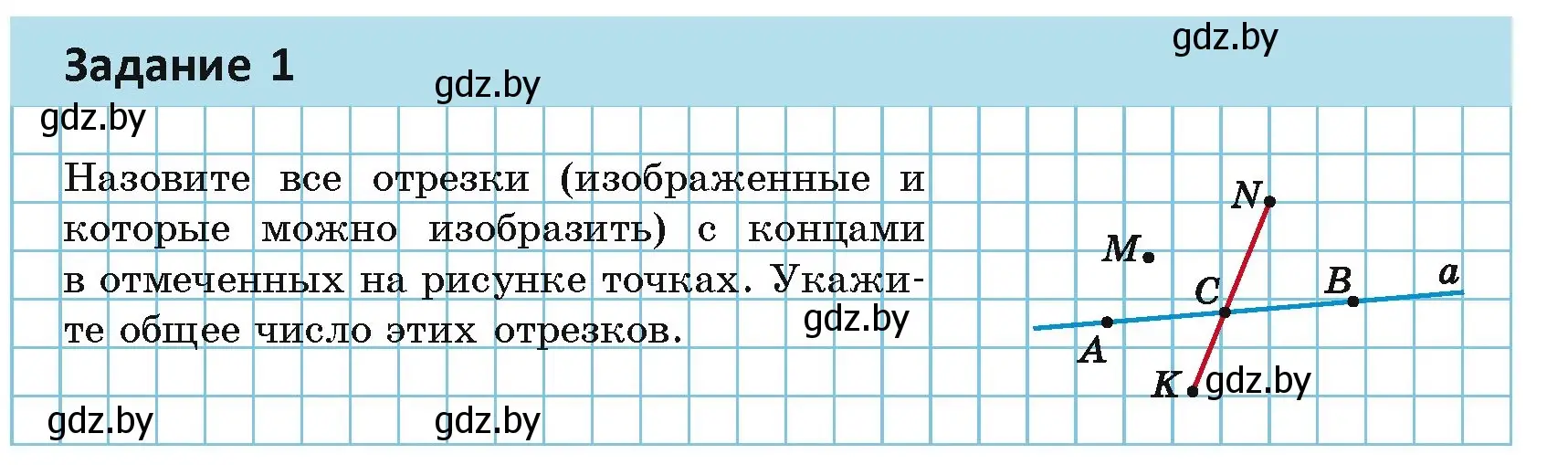 Условие  Задание 1 (страница 23) гдз по геометрии 7 класс Казаков, учебник