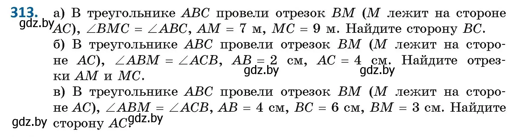 Условие номер 313 (страница 135) гдз по геометрии 8 класс Казаков, учебник