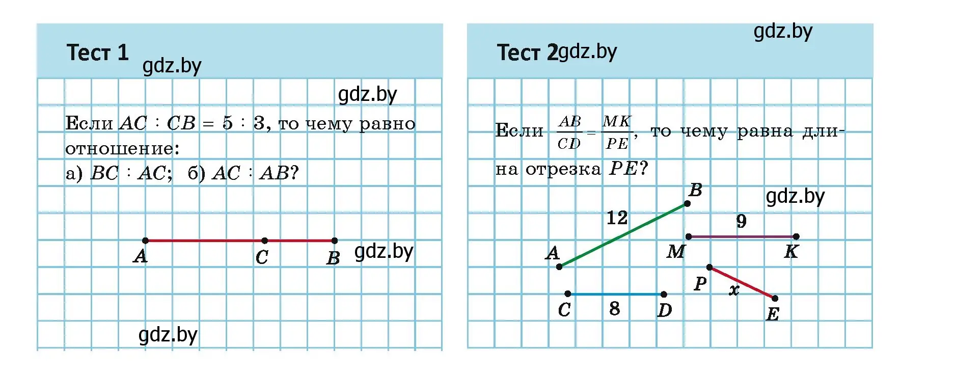 Условие номер тесты (страница 117) гдз по геометрии 8 класс Казаков, учебник