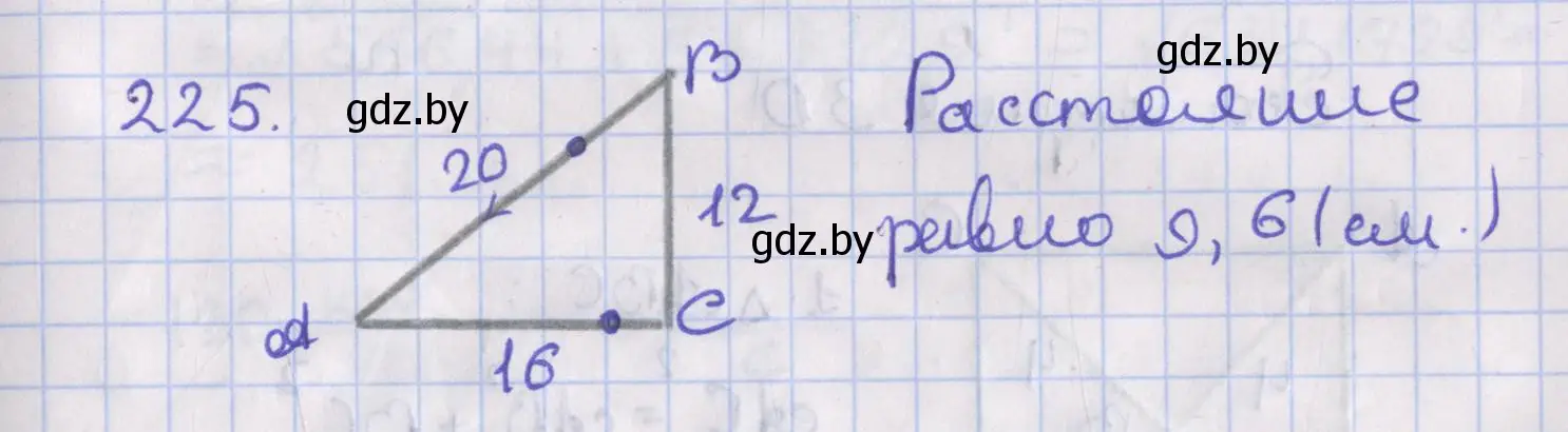 Решение номер 225 (страница 97) гдз по геометрии 8 класс Казаков, учебник