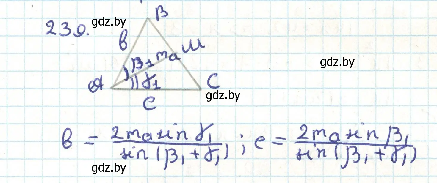 Решение номер 239 (страница 127) гдз по геометрии 9 класс Казаков, учебник