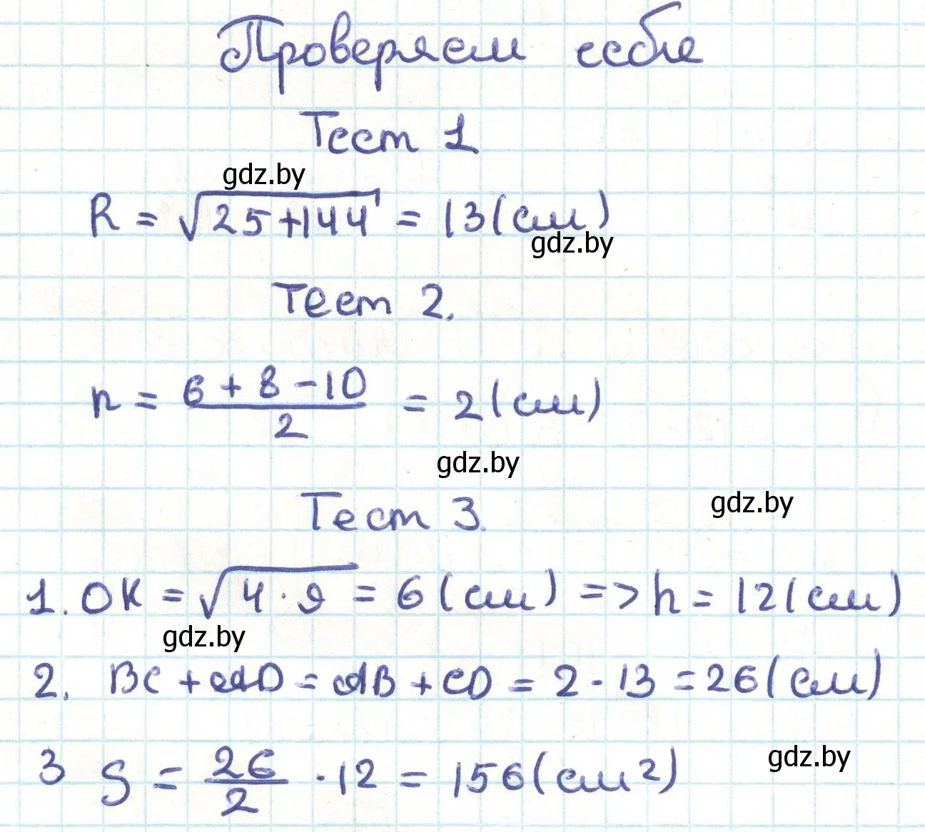 Решение  тесты (страница 93) гдз по геометрии 9 класс Казаков, учебник