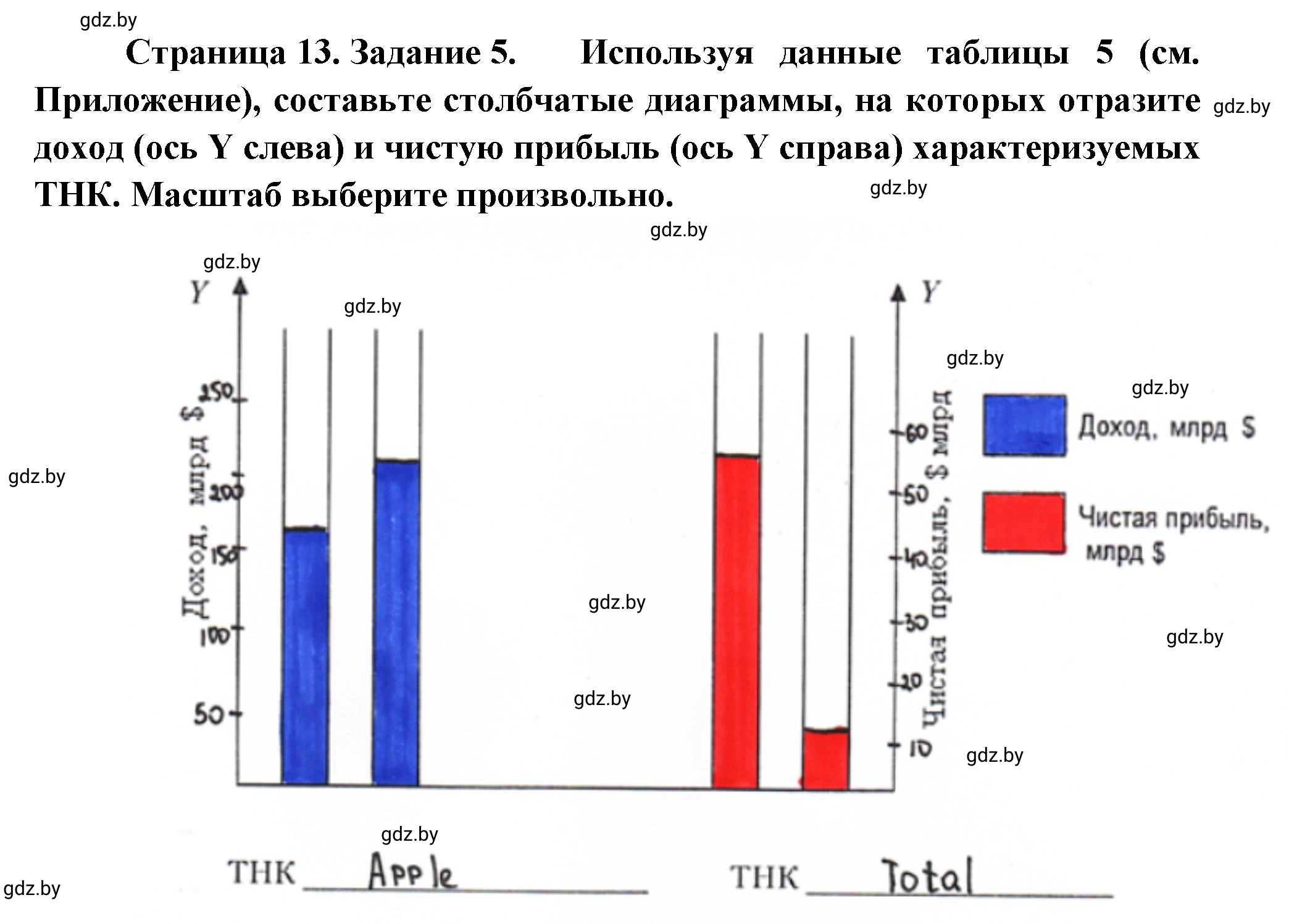 Решение номер 5 (страница 13) гдз по географии 10 класс Метельский, тетрадь для практических работ