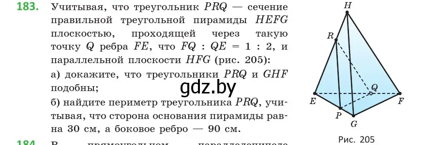 Условие номер 183 (страница 80) гдз по геометрии 10 класс Латотин, Чеботаревский, учебник