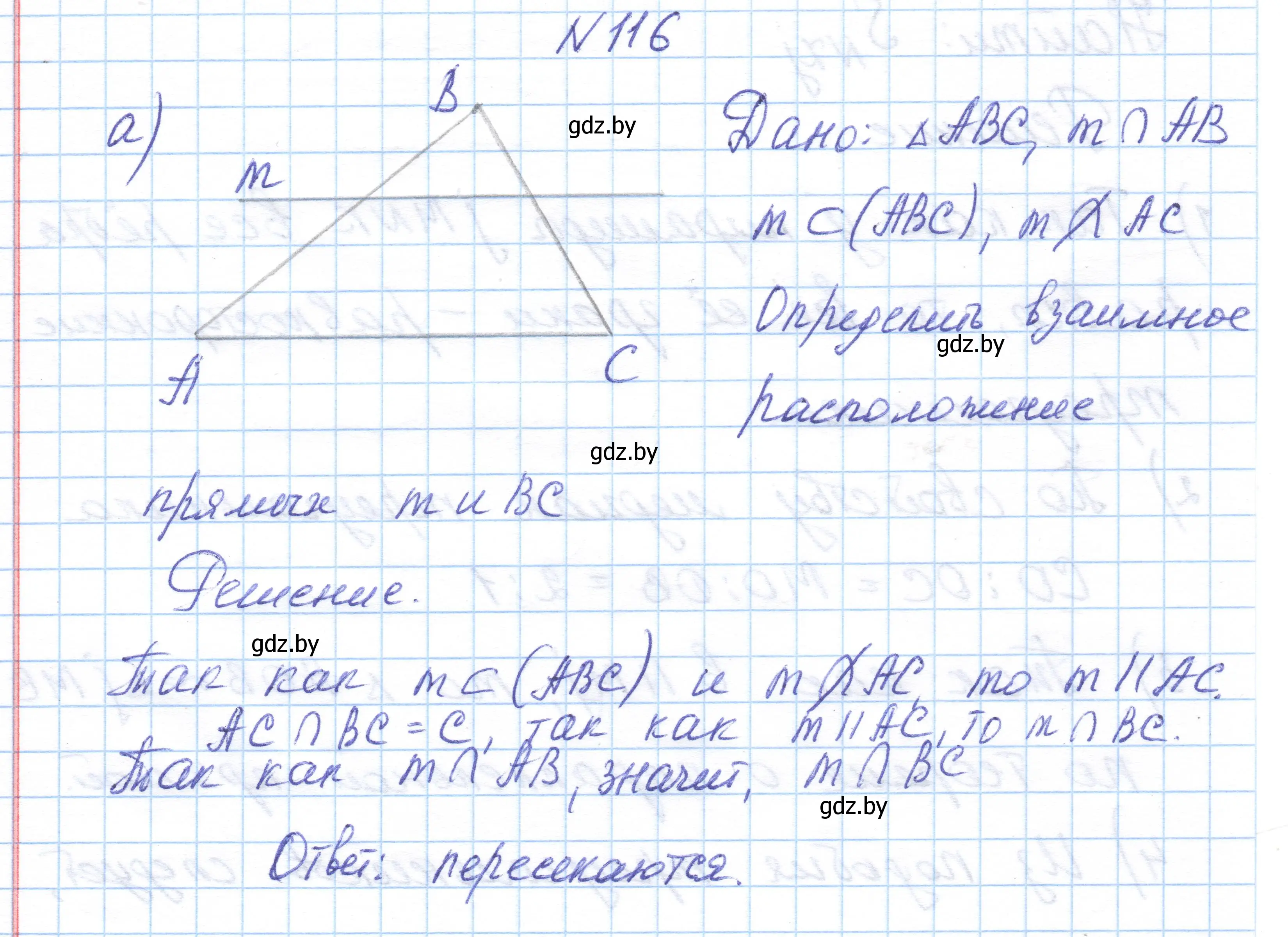 Решение номер 116 (страница 60) гдз по геометрии 10 класс Латотин, Чеботаревский, учебник