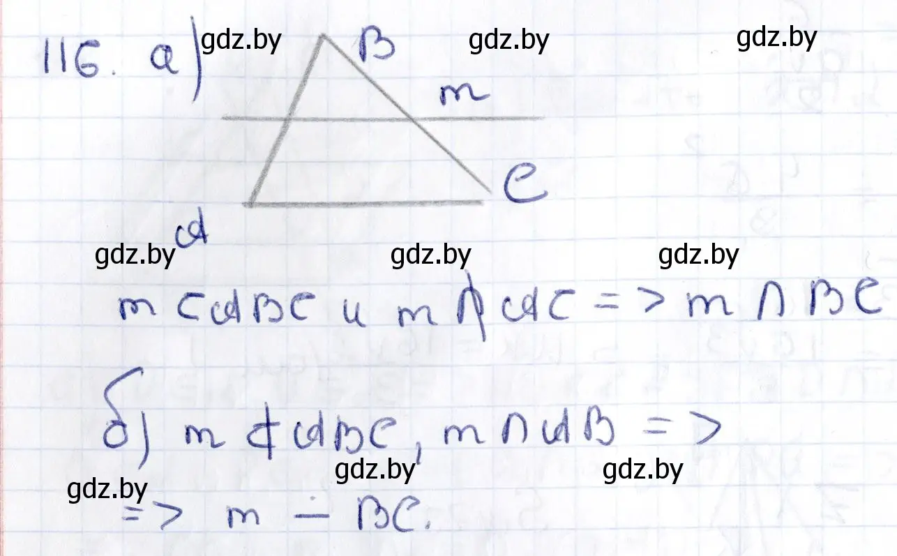 Решение 2. номер 116 (страница 60) гдз по геометрии 10 класс Латотин, Чеботаревский, учебник