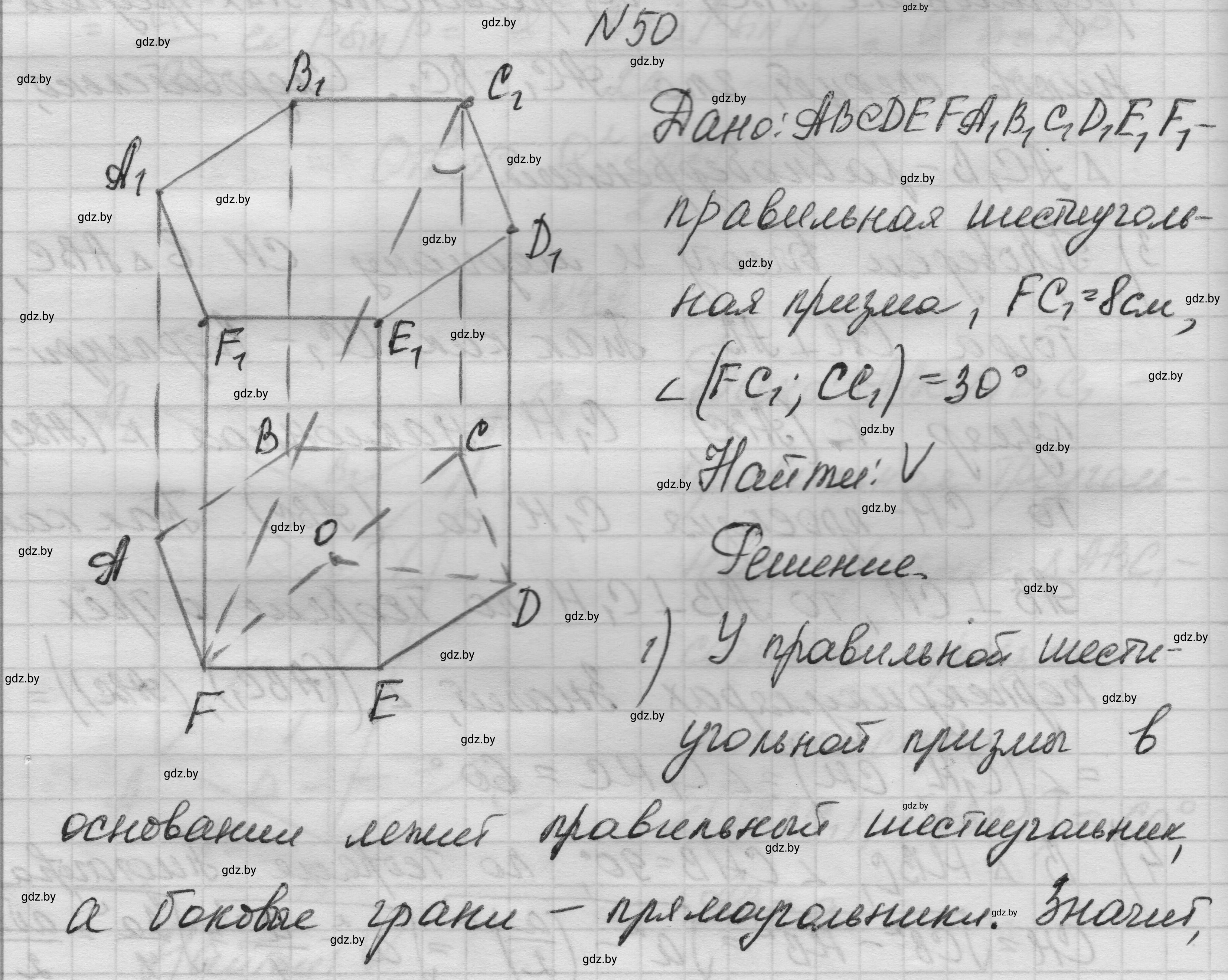 Решение номер 50 (страница 19) гдз по геометрии 11 класс Латотин, Чеботаревский, учебник