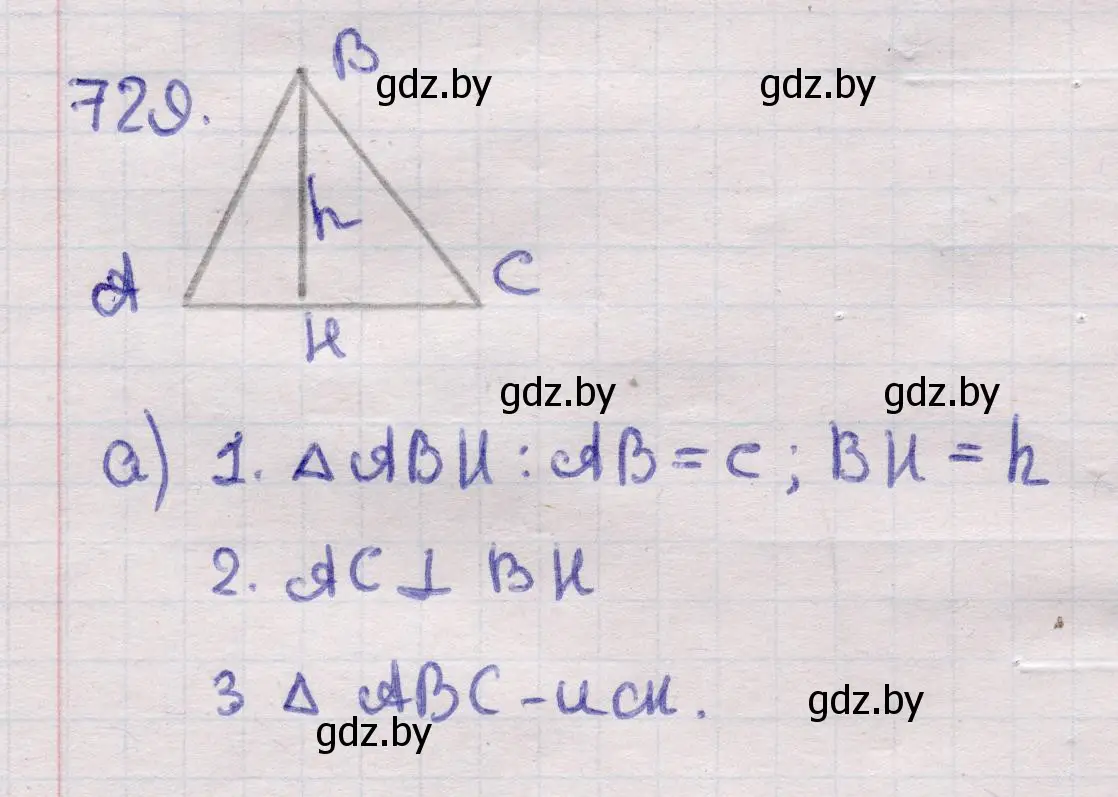 Решение 2. номер 729 (страница 214) гдз по геометрии 11 класс Латотин, Чеботаревский, учебник