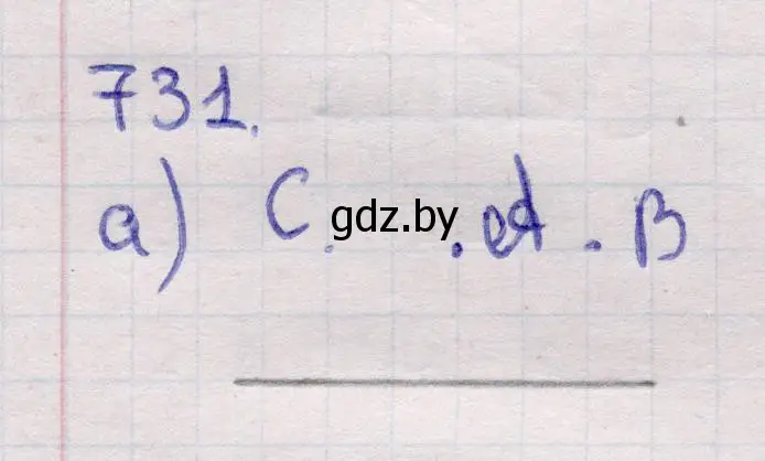 Решение 2. номер 731 (страница 215) гдз по геометрии 11 класс Латотин, Чеботаревский, учебник