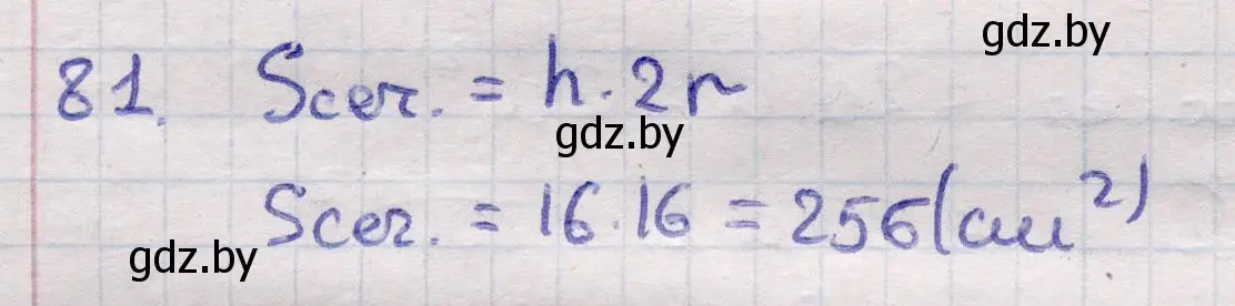 Решение 2. номер 81 (страница 31) гдз по геометрии 11 класс Латотин, Чеботаревский, учебник