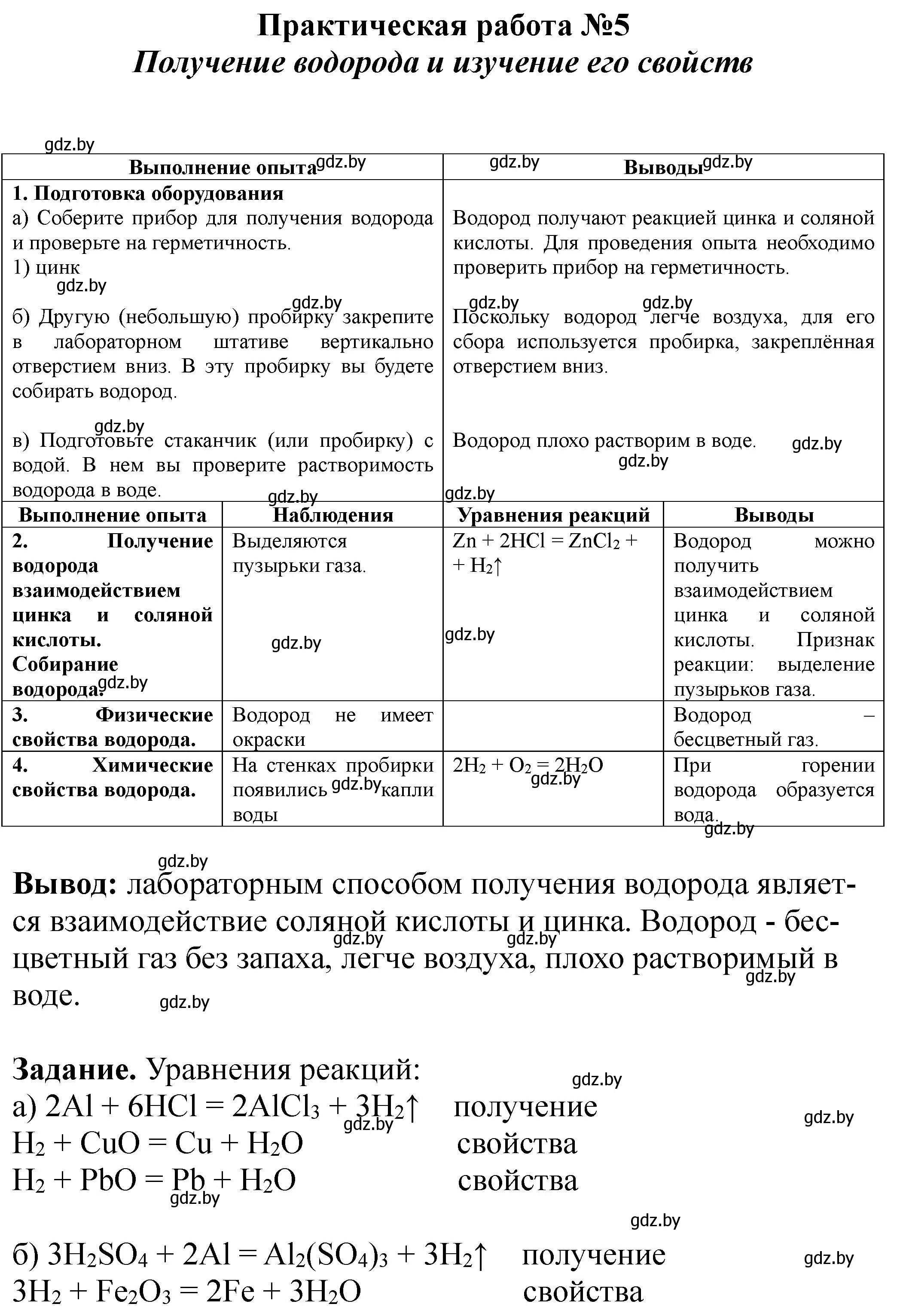 Решение  Вариант 1 (страница 24) гдз по химии 7 класс Борушко, тетрадь для практических работ