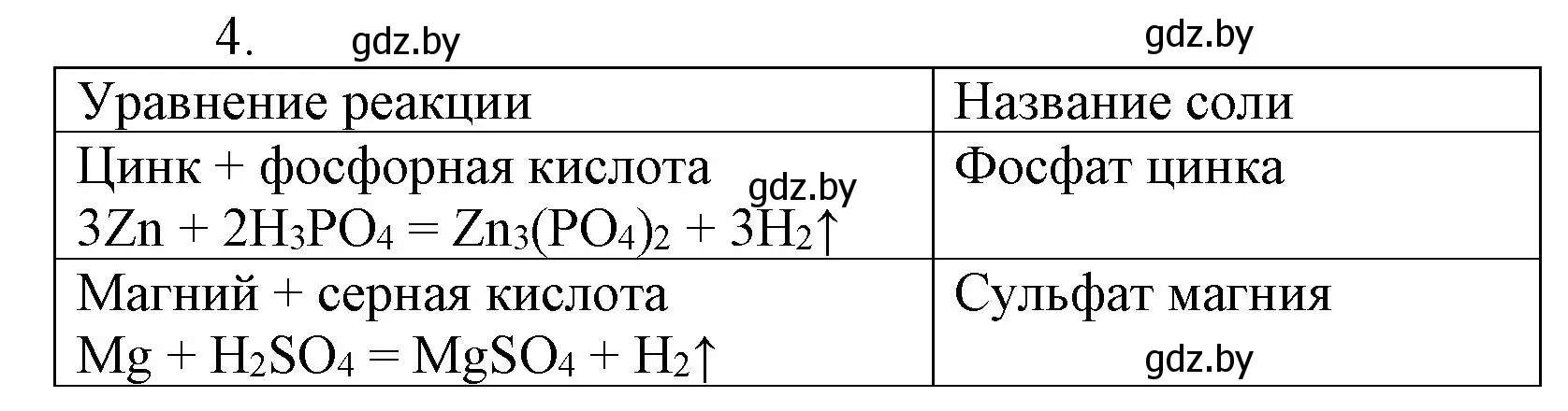 Решение номер 4 (страница 29) гдз по химии 7 класс Сеген, Масловская, сборник контрольных и самостоятельных работ