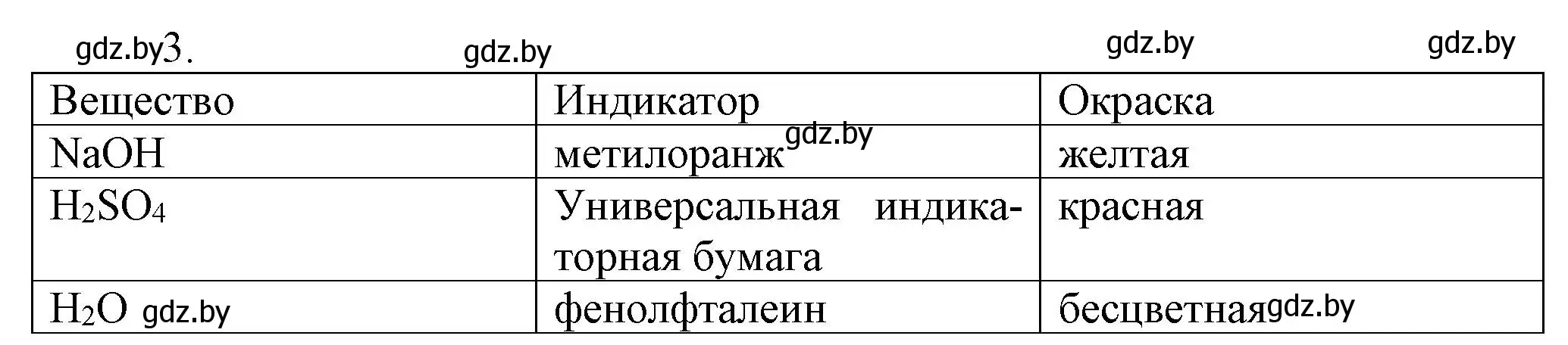 Решение номер 3 (страница 33) гдз по химии 7 класс Сеген, Масловская, сборник контрольных и самостоятельных работ