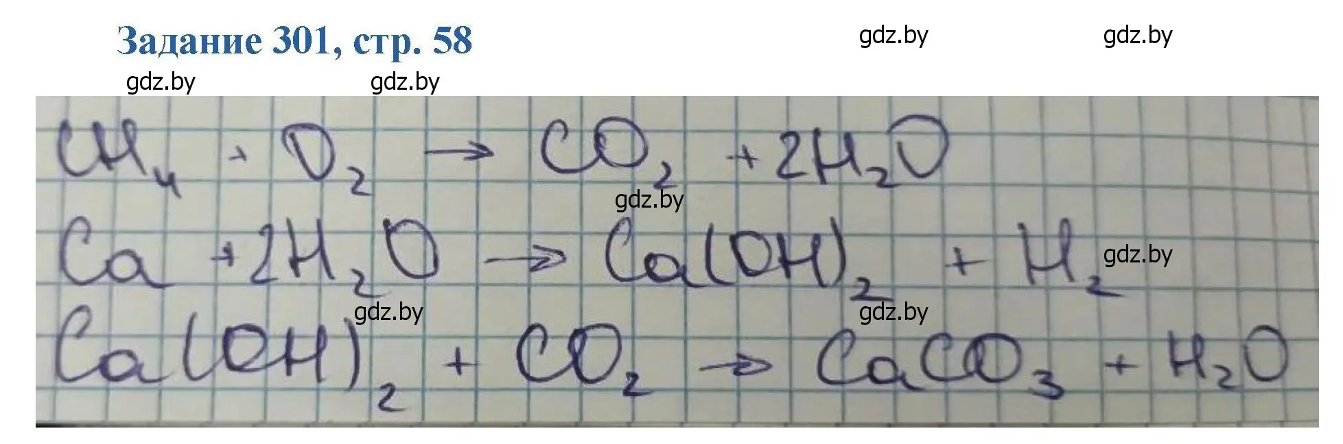Решение номер 301 (страница 58) гдз по химии 8 класс Хвалюк, Резяпкин, сборник задач