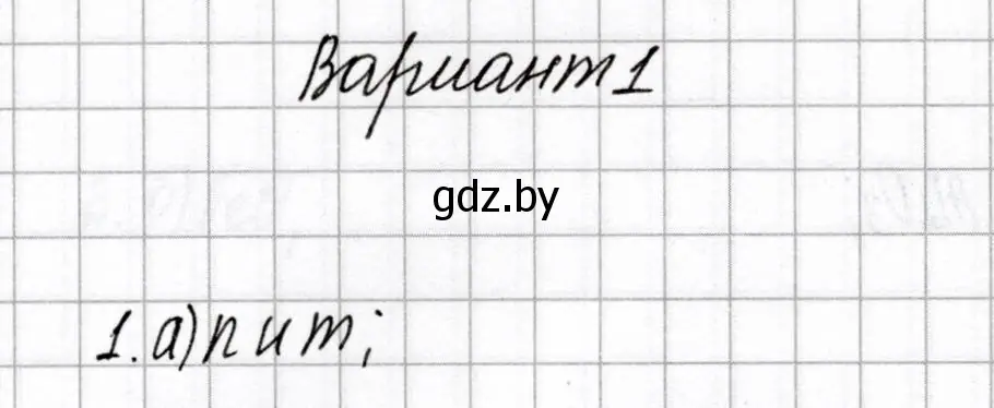 Решение номер 1 (страница 24) гдз по химии 8 класс Сеген, Власовец, сборник контрольных и самостоятельных работ