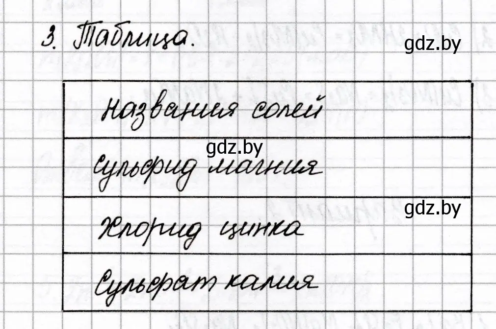 Решение номер 3 (страница 40) гдз по химии 8 класс Сеген, Власовец, сборник контрольных и самостоятельных работ