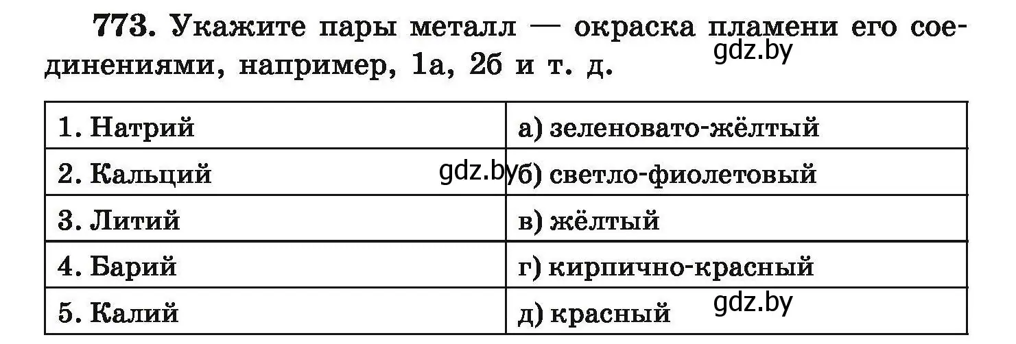 Условие номер 773 (страница 137) гдз по химии 9 класс Хвалюк, Резяпкин, сборник задач