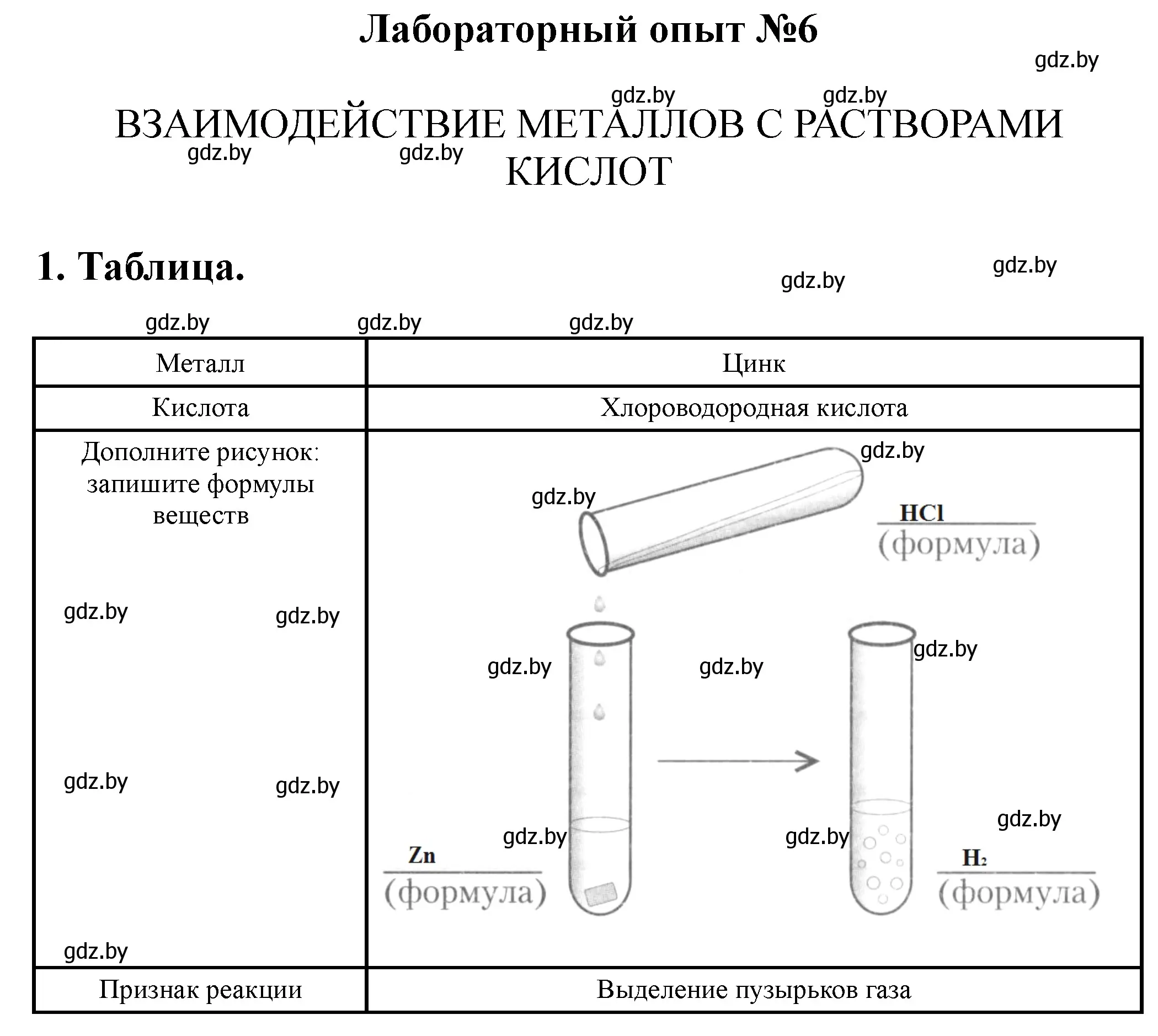 Решение номер лабораторный опыт 6 (страница 56) гдз по химии 9 класс Сечко, тетрадь для практических работ