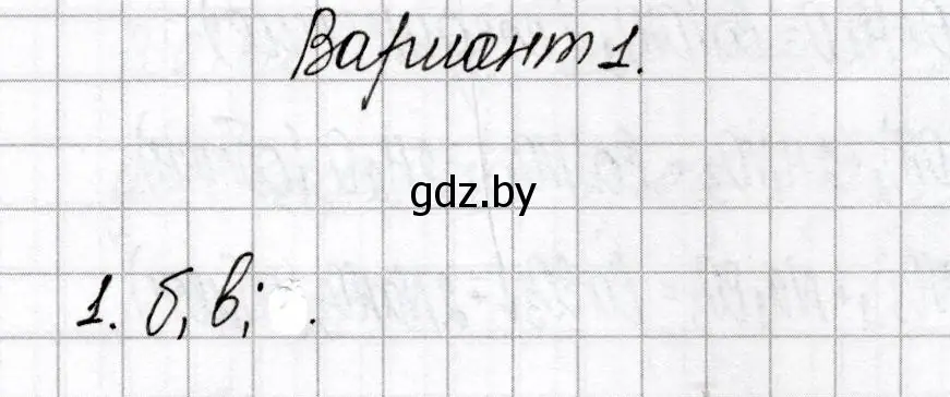 Решение номер 1 (страница 4) гдз по химии 9 класс Сеген, Алексеева, сборник контрольных и самостоятельных работ