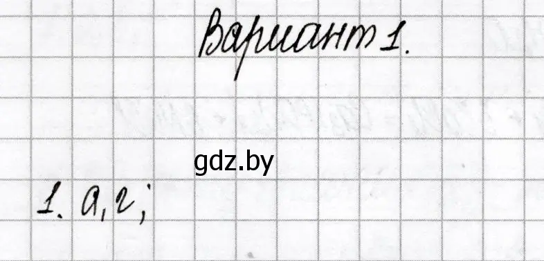 Решение номер 1 (страница 16) гдз по химии 9 класс Сеген, Алексеева, сборник контрольных и самостоятельных работ