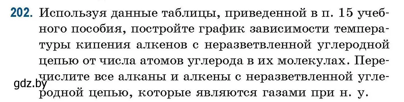 Условие номер 202 (страница 56) гдз по химии 10 класс Матулис, Матулис, сборник задач