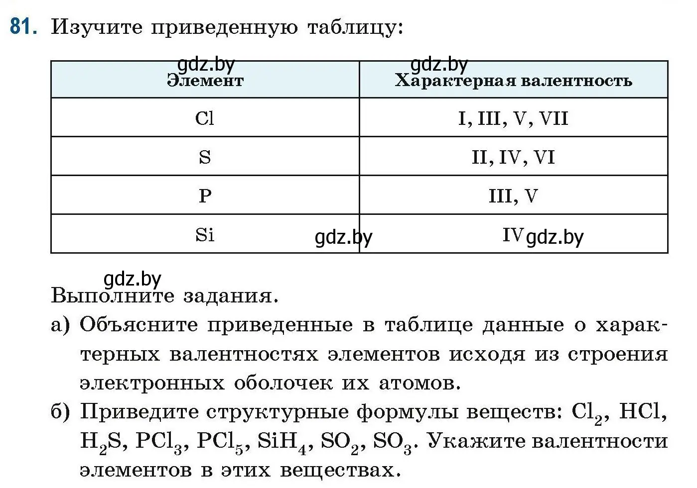 Условие номер 81 (страница 32) гдз по химии 10 класс Матулис, Матулис, сборник задач