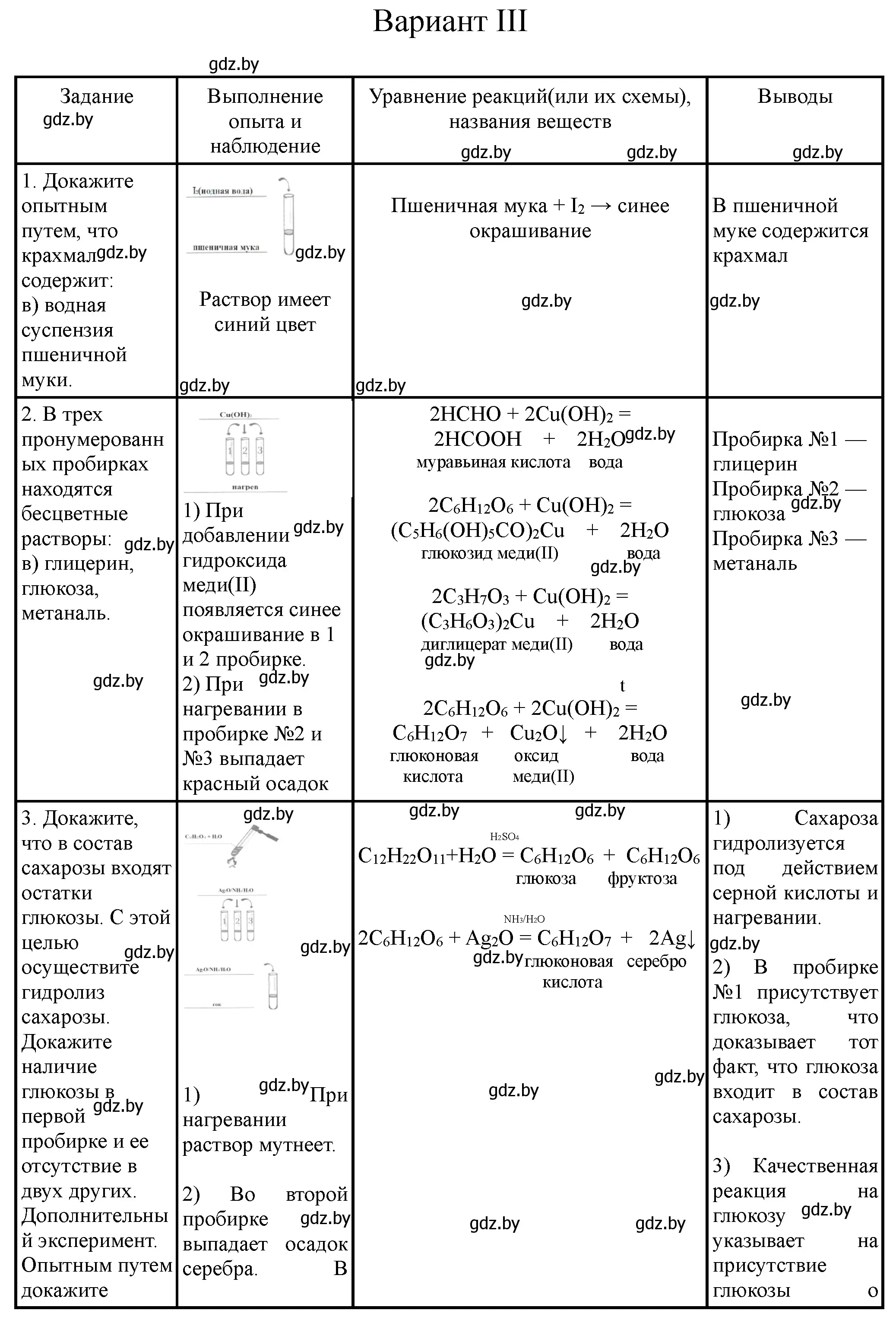 Решение номер 3 (страница 17) гдз по химии 10 класс Борушко, тетрадь для практических работ