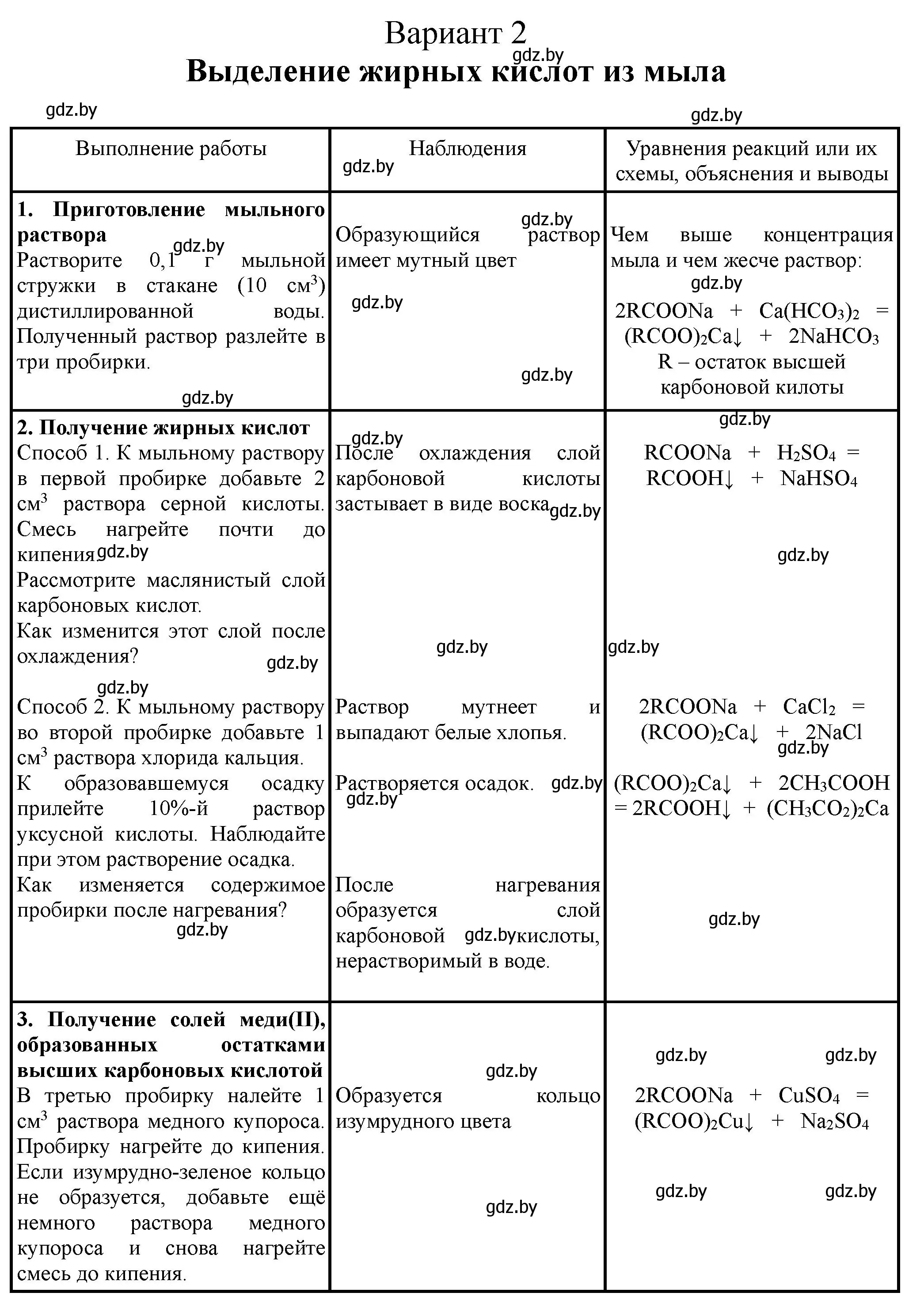 Решение номер 2 (страница 24) гдз по химии 10 класс Борушко, тетрадь для практических работ