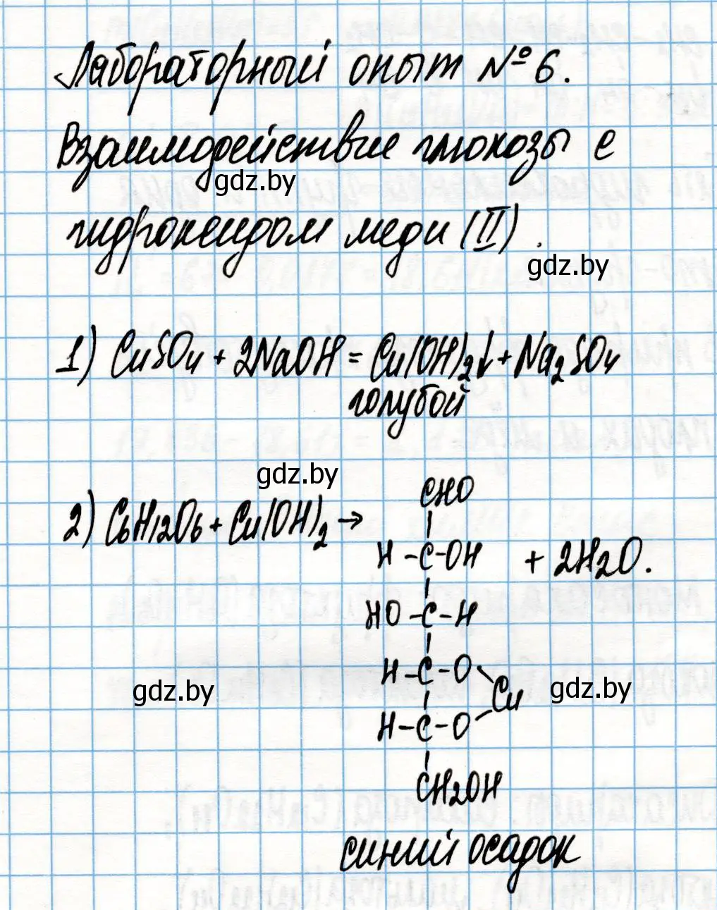 Решение  Лабораторный опыт 6 (страница 227) гдз по химии 10 класс Колевич, Вадюшина, учебник