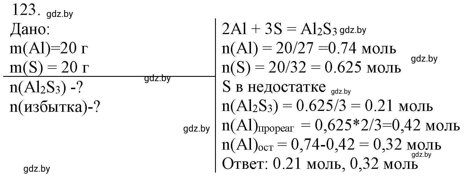 Решение номер 123 (страница 26) гдз по химии 11 класс Хвалюк, Резяпкин, сборник задач