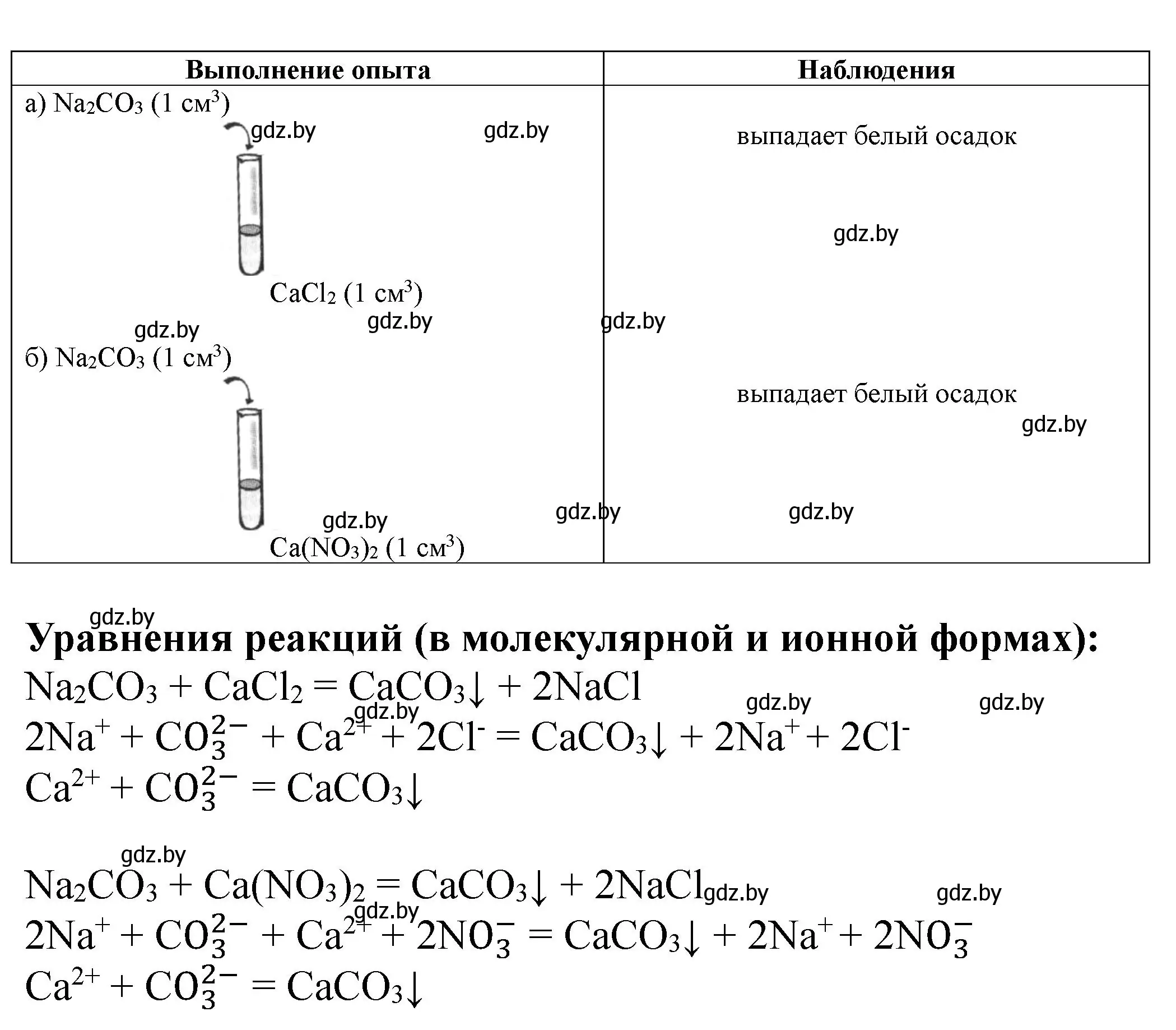 Решение  Лабораторный опыт 8 (страница 16) гдз по химии 11 класс Борушко, тетрадь для практических работ