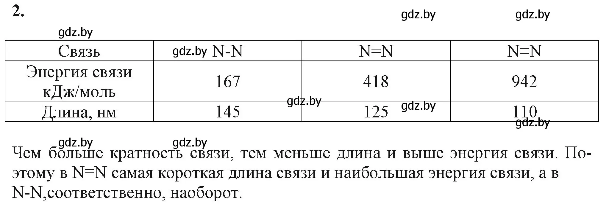 Решение номер 2 (страница 82) гдз по химии 11 класс Мовчун, Мычко, учебник
