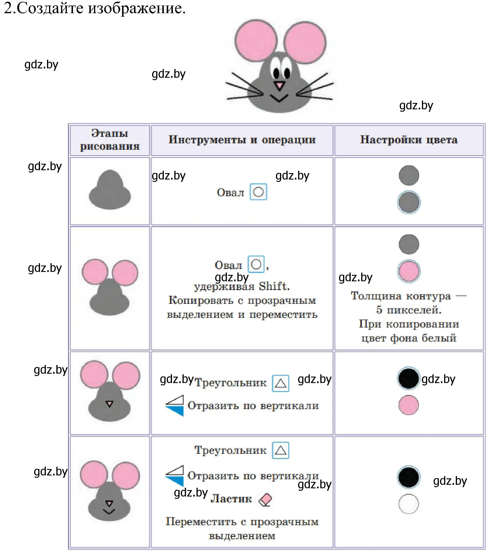 Решение номер 2 (страница 61) гдз по информатике 6 класс Котов, Лапо, учебник