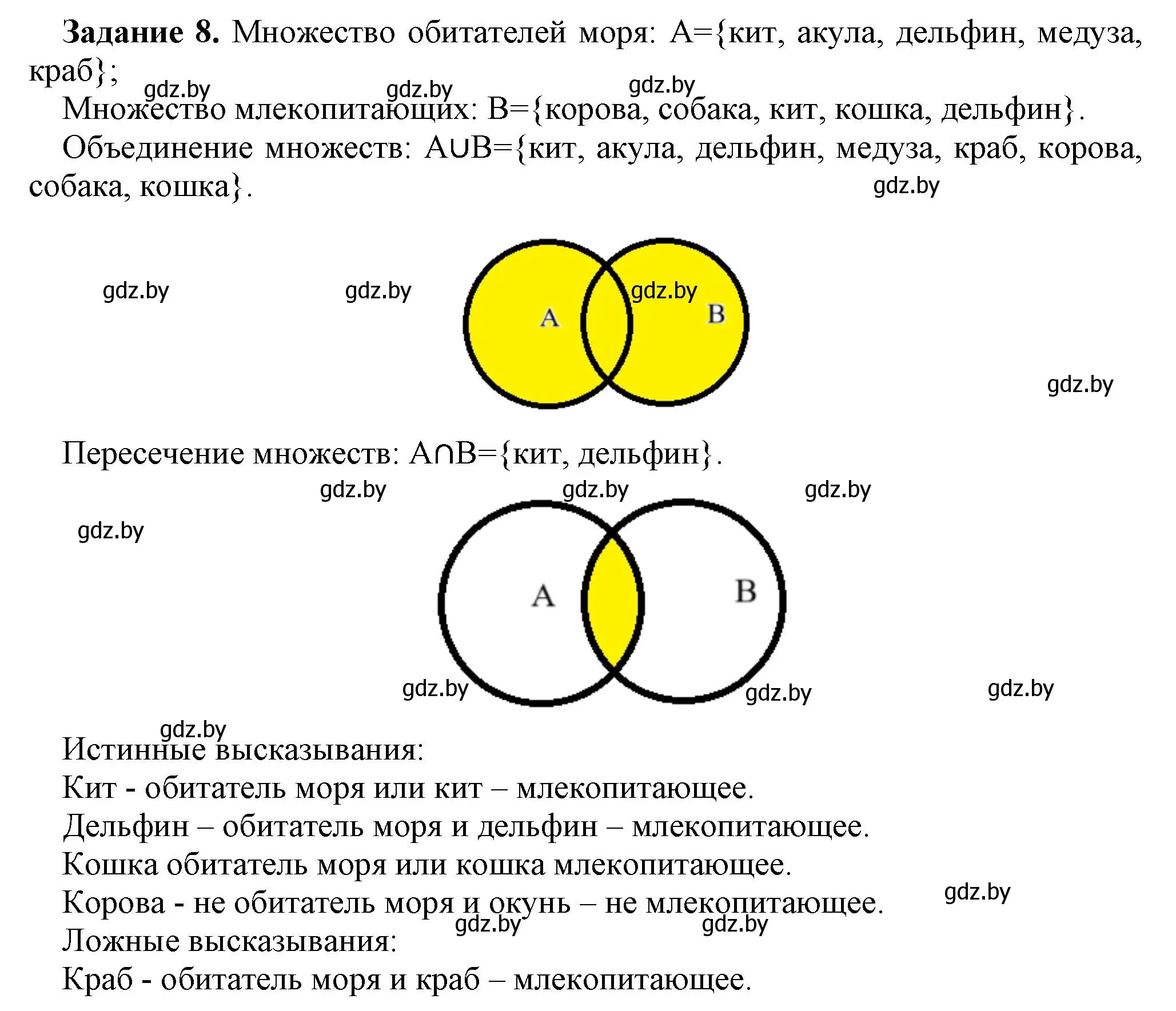 Решение номер 8 (страница 28) гдз по информатике 7 класс Овчинникова, рабочая тетрадь