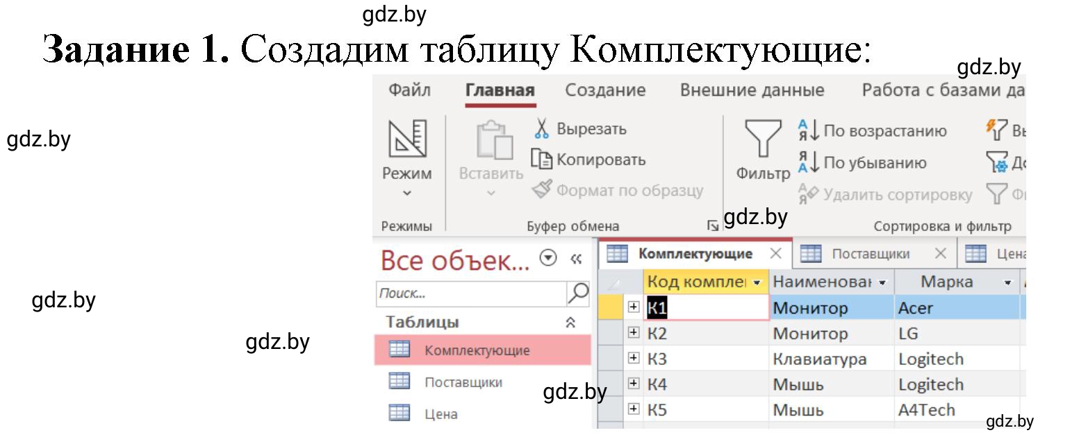 Решение номер 1 (страница 38) гдз по информатике 10 класс Овчинникова, рабочая тетрадь