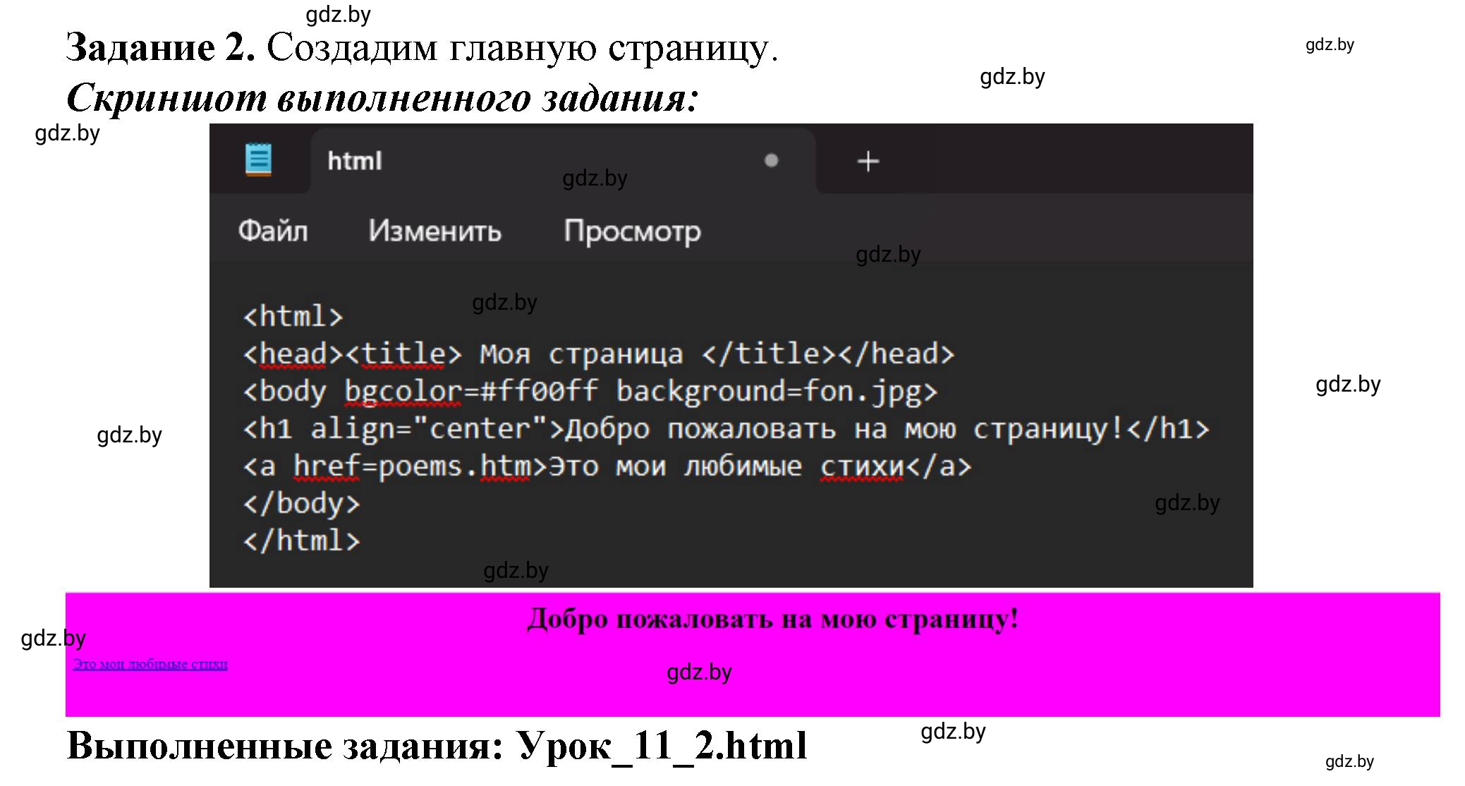 Решение номер 2 (страница 55) гдз по информатике 11 класс Овчинникова, Пузиновская, рабочая тетрадь