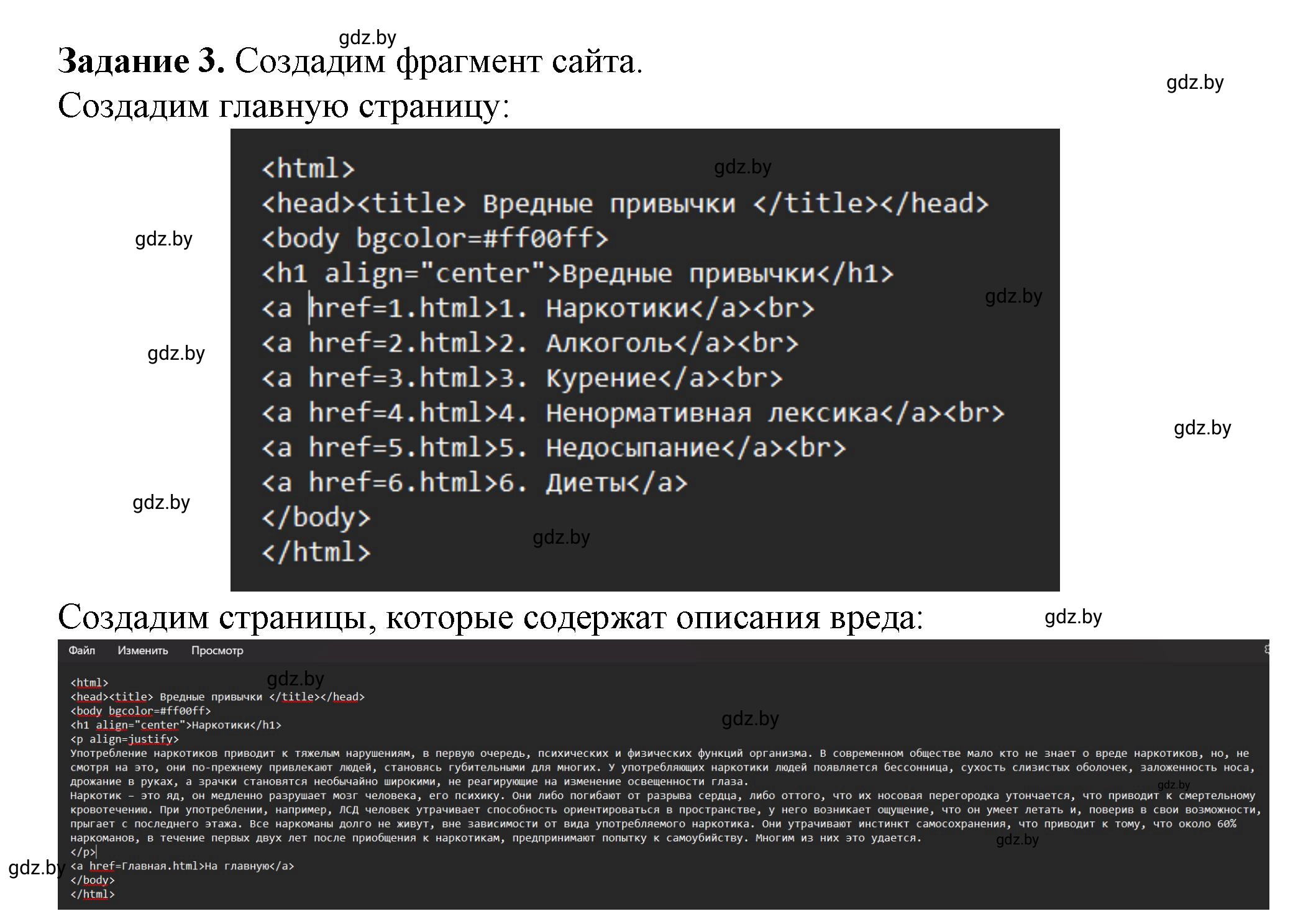 Решение номер 3 (страница 56) гдз по информатике 11 класс Овчинникова, Пузиновская, рабочая тетрадь