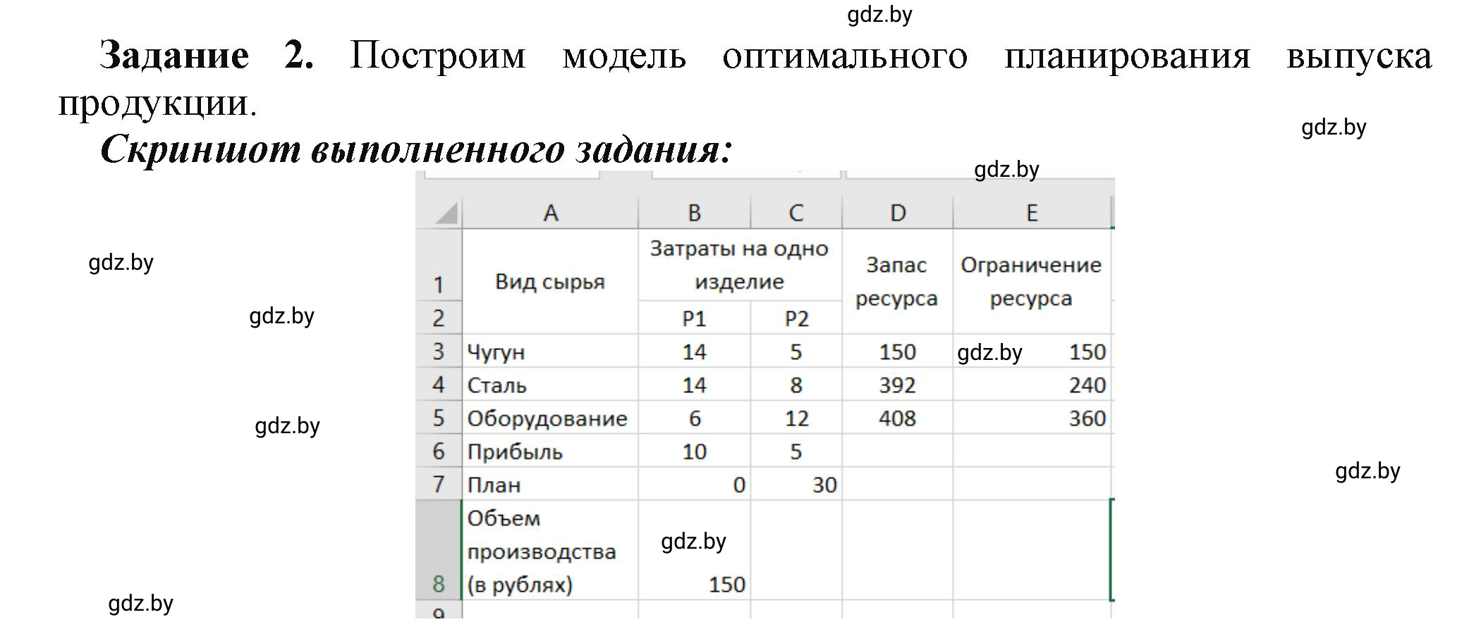 Решение номер 2 (страница 114) гдз по информатике 11 класс Овчинникова, Пузиновская, рабочая тетрадь