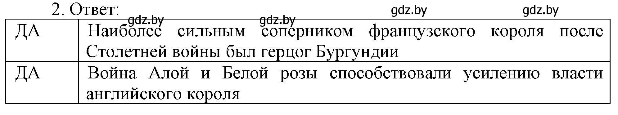 Решение номер 2 (страница 52) гдз по истории средних веков 6 класс Федосик, Темушев, рабочая тетрадь