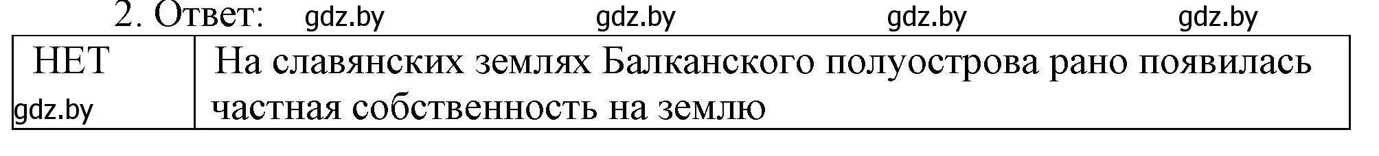 Решение номер 2 (страница 66) гдз по истории средних веков 6 класс Федосик, Темушев, рабочая тетрадь