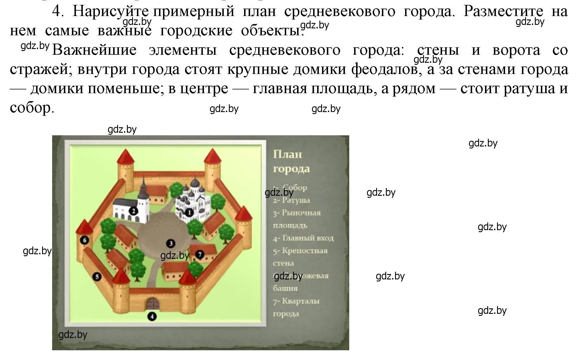 Решение номер 4 (страница 45) гдз по истории средних веков 6 класс Прохоров, Федосик, учебник