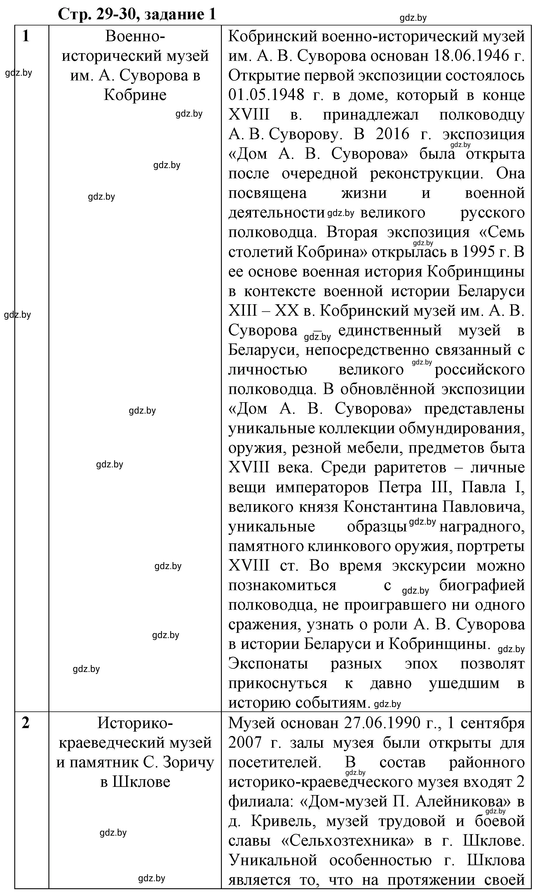 Решение номер 1 (страница 29) гдз по истории Беларуси 8 класс Панов, рабочая тетрадь