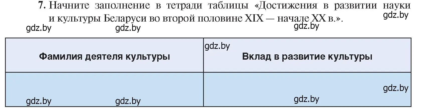 Условие номер 7 (страница 112) гдз по истории Беларуси 8 класс Панов, Морозова, учебник