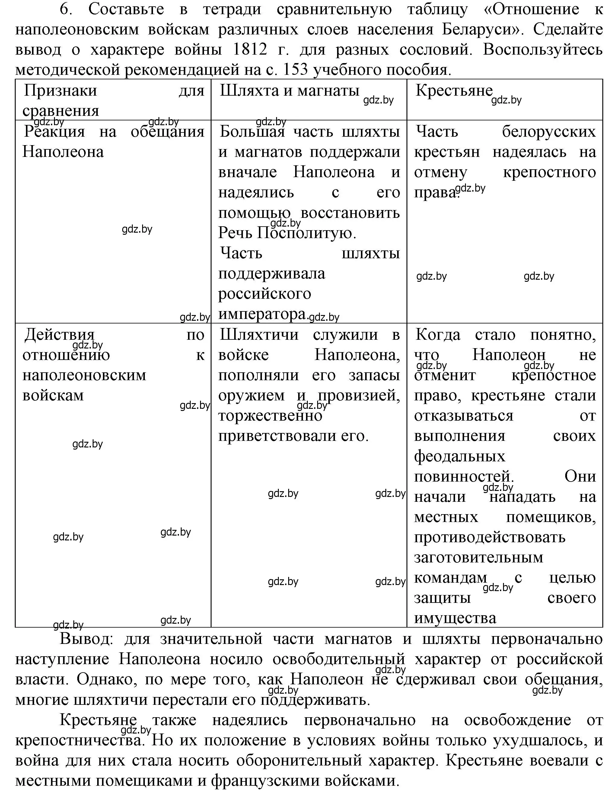 Решение номер 6 (страница 19) гдз по истории Беларуси 8 класс Панов, Морозова, учебник