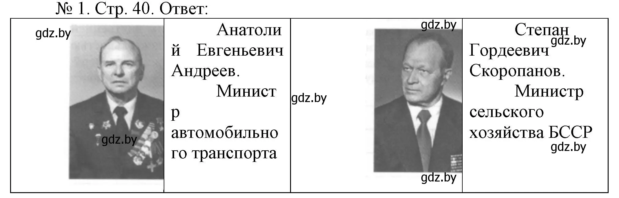 Решение номер 1 (страница 40) гдз по истории Беларуси 9 класс Панов, рабочая тетрадь